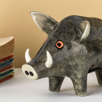 Hannah Turner Handmade Ceramic Wild Boar Money Box